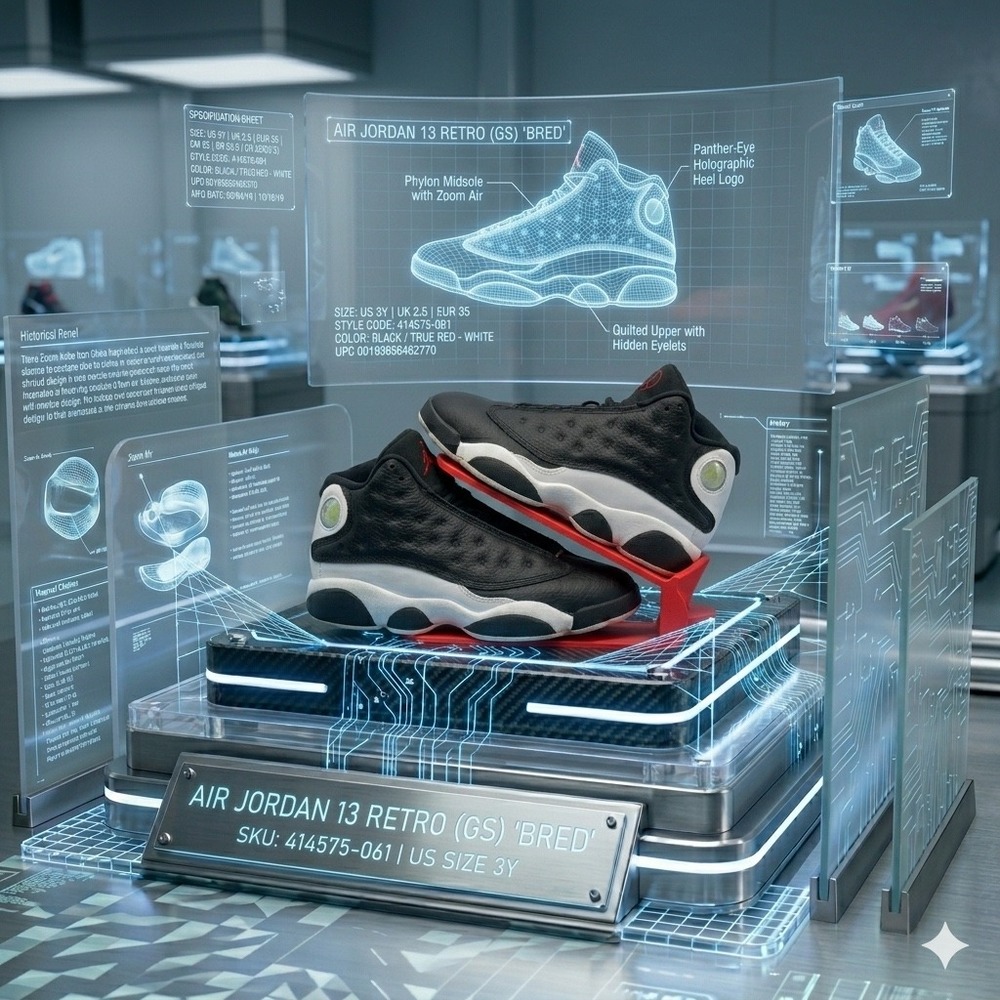Jordan Air Jordan 13 Retro (GS) Bred 414575-061 3Y